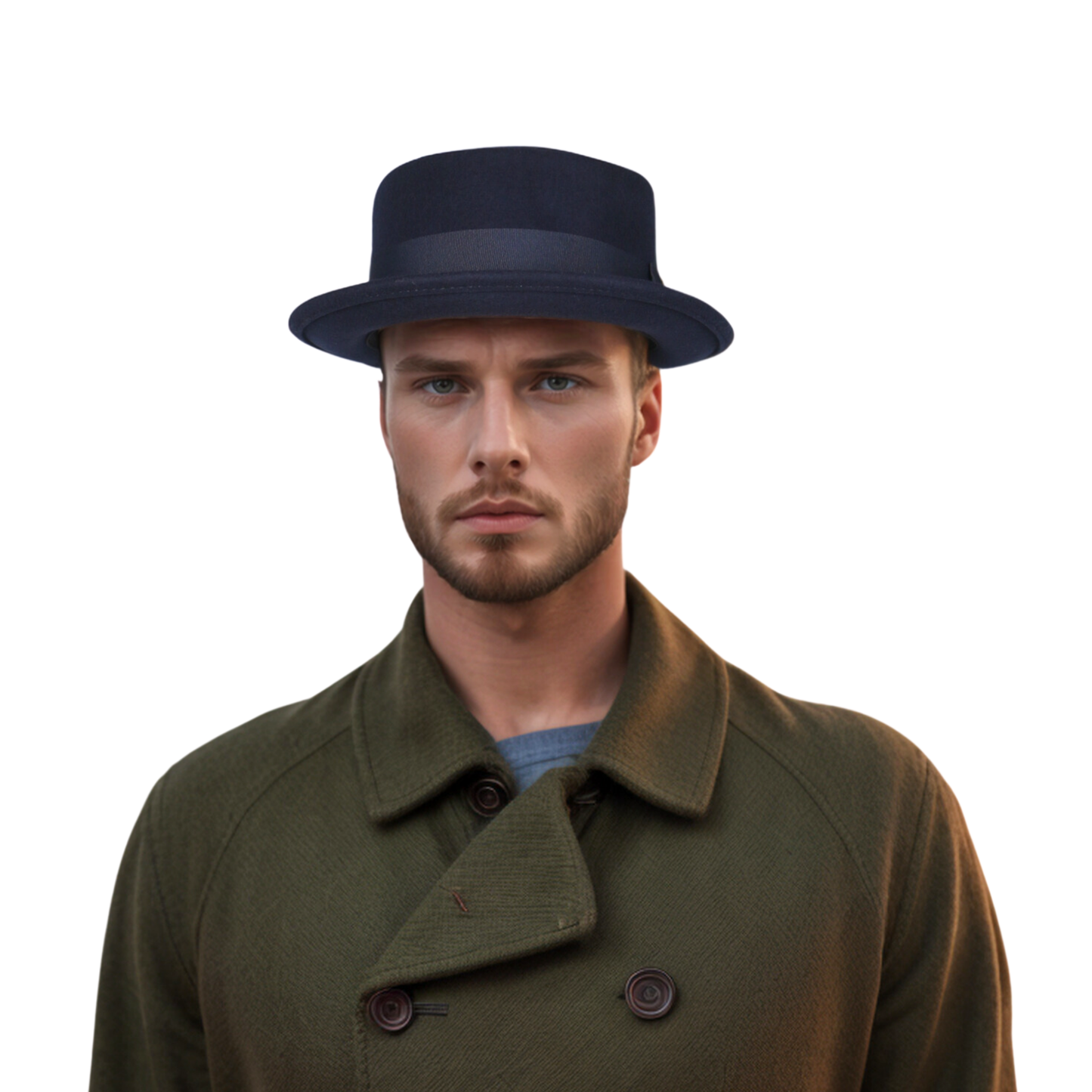 Unisex Wool Felt Pork Pie Hat Crush-able Water-Resistant - hatsXcaps
