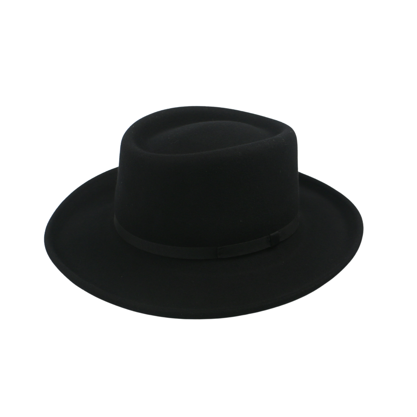 Wool Felt Gambler Hat, Wide Brim Cowboy Hat