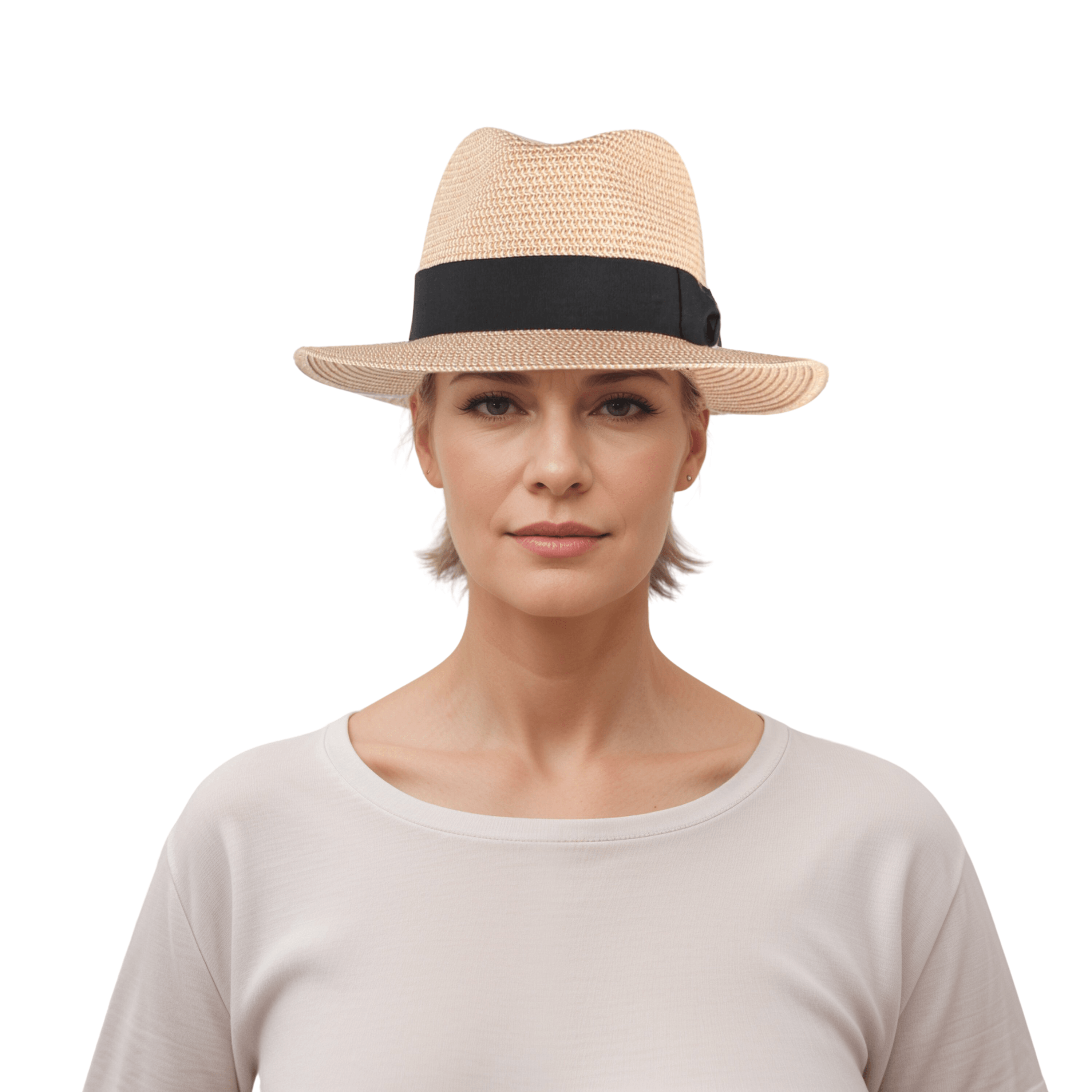 Handwoven Trilby Fedora Hats Panama Hat for Men & Women - hatsXcaps