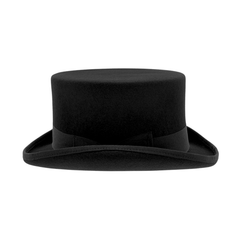 Classic Short Crown with Removable Feather & Satin lining - hatsXcaps