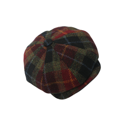 100% Scottish Wool Newsboy Flat Newsboy Cap for Men & Women - hatsXcaps