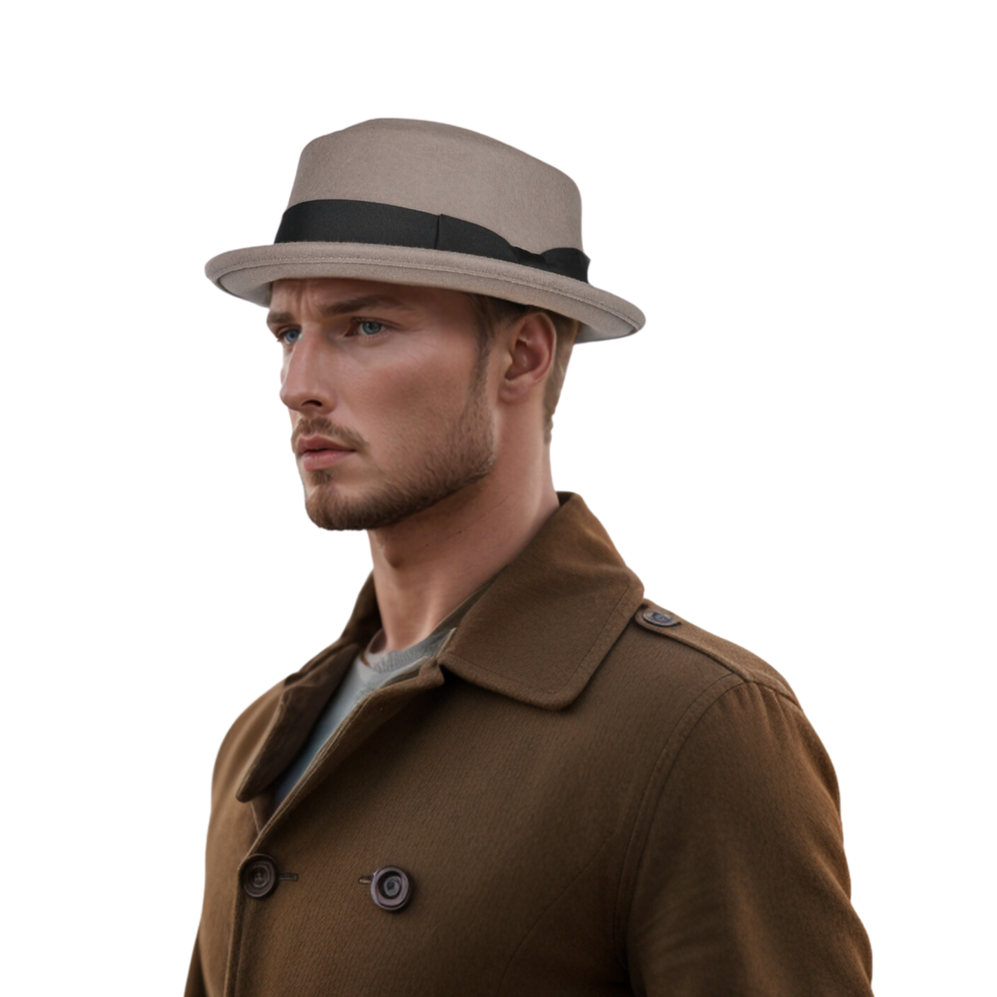 Unisex Wool Felt Pork Pie Hat Crush-able Water-Resistant - hatsXcaps