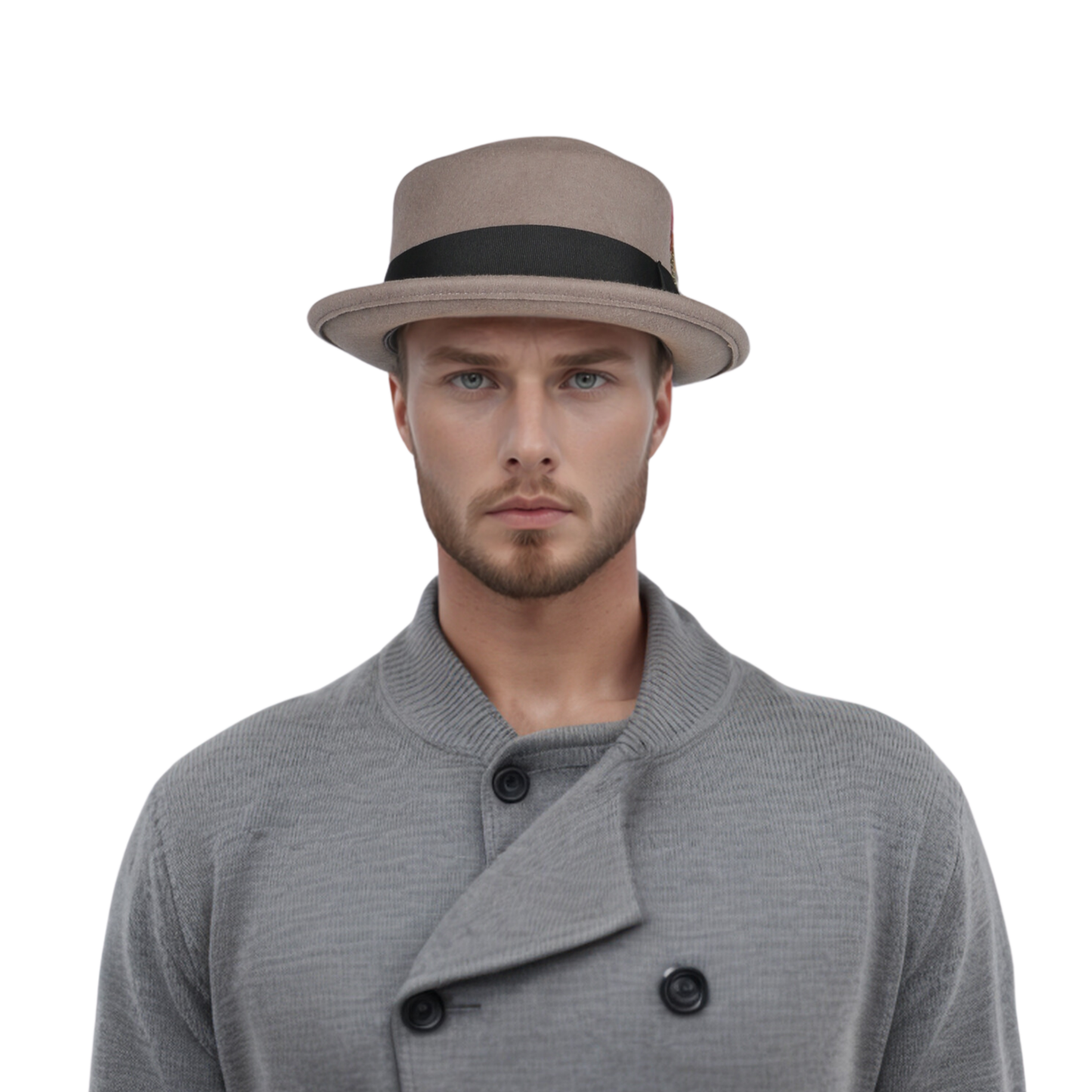 Unisex Wool Felt Pork Pie Hat Crush-able Water-Resistant - hatsXcaps