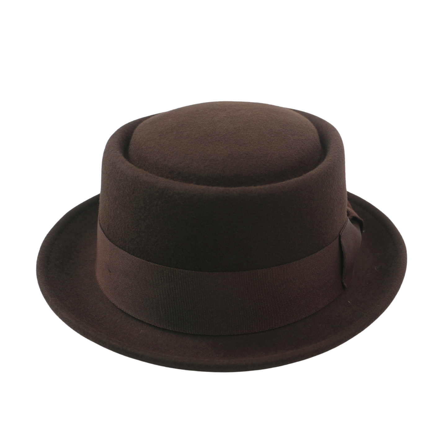 Unisex Wool Felt Pork Pie Hat Crush-able Water-Resistant - hatsXcaps
