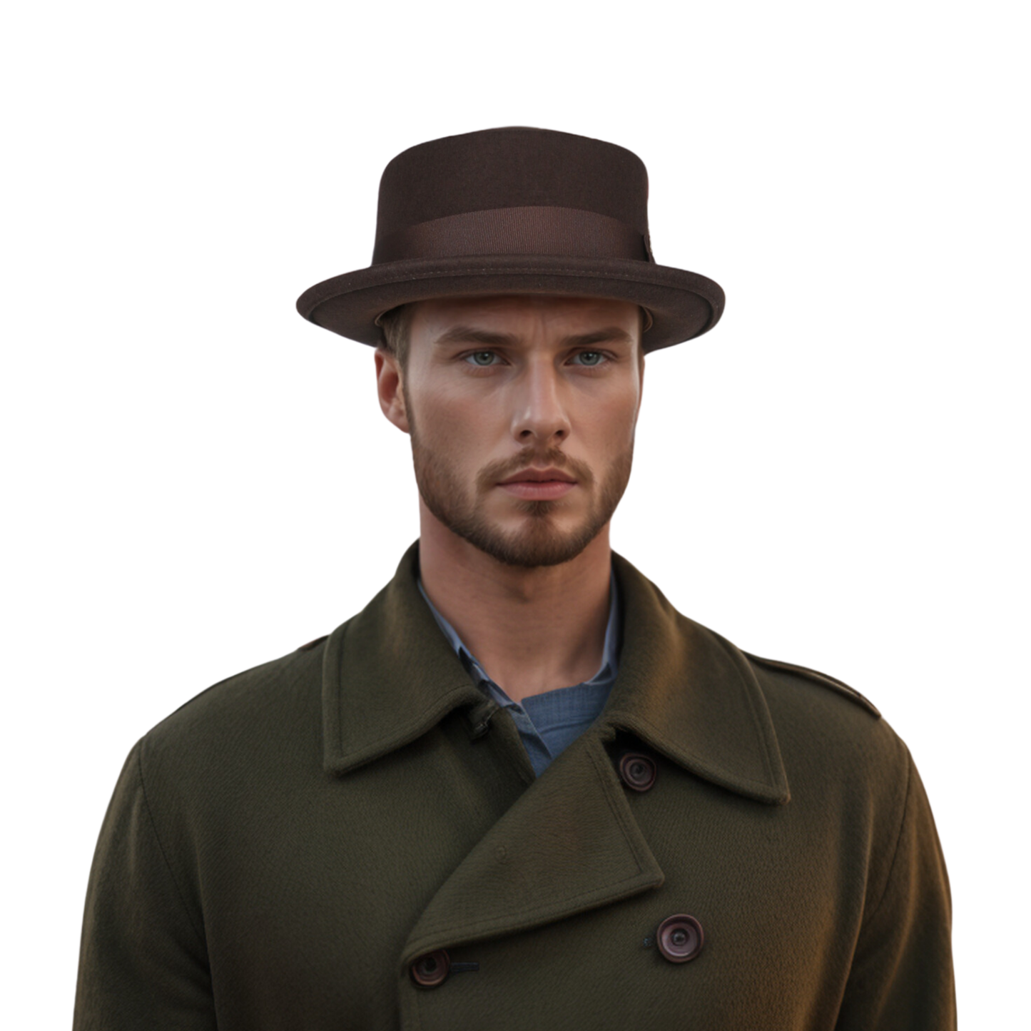 Unisex Wool Felt Pork Pie Hat Crush-able Water-Resistant - hatsXcaps