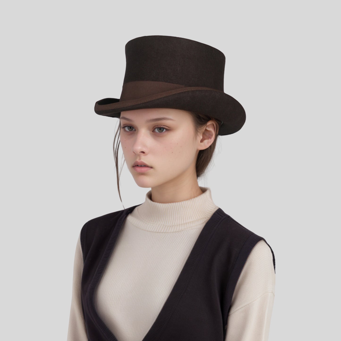 Wool felt Top Hats, Classic Wedding Events Costume Hat - hatsXcaps