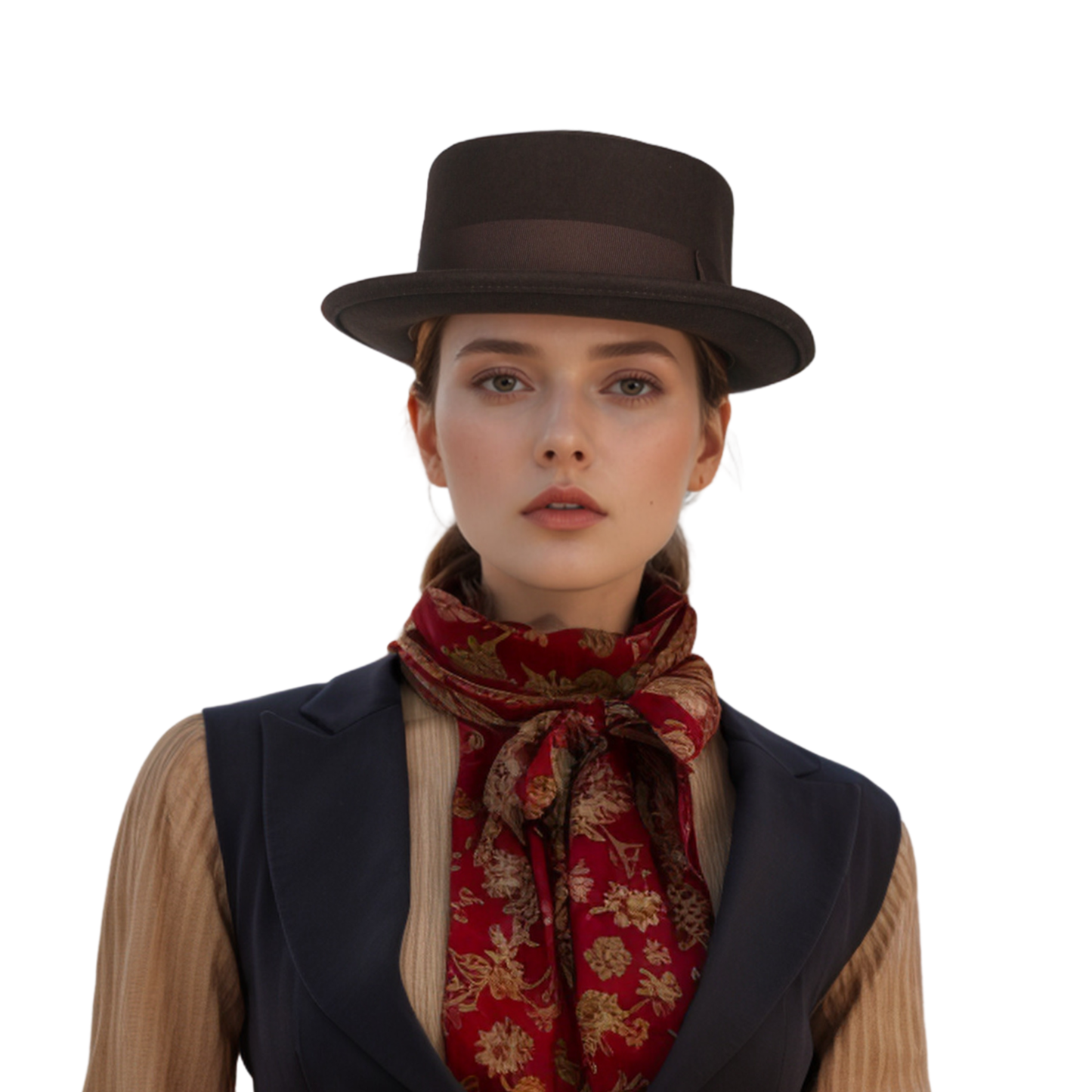 Unisex Wool Felt Pork Pie Hat Crush-able Water-Resistant - hatsXcaps