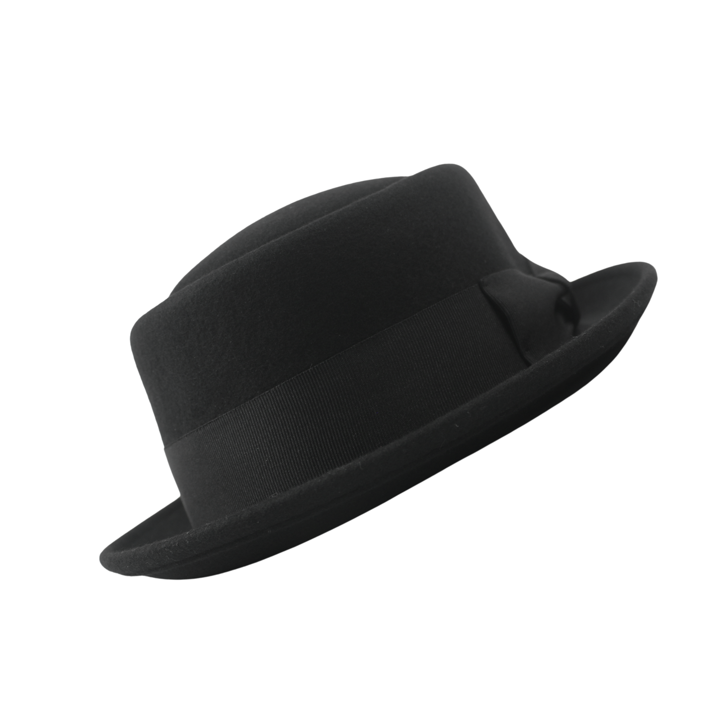 Unisex Wool Felt Pork Pie Hat Crush-able Water-Resistant - hatsXcaps