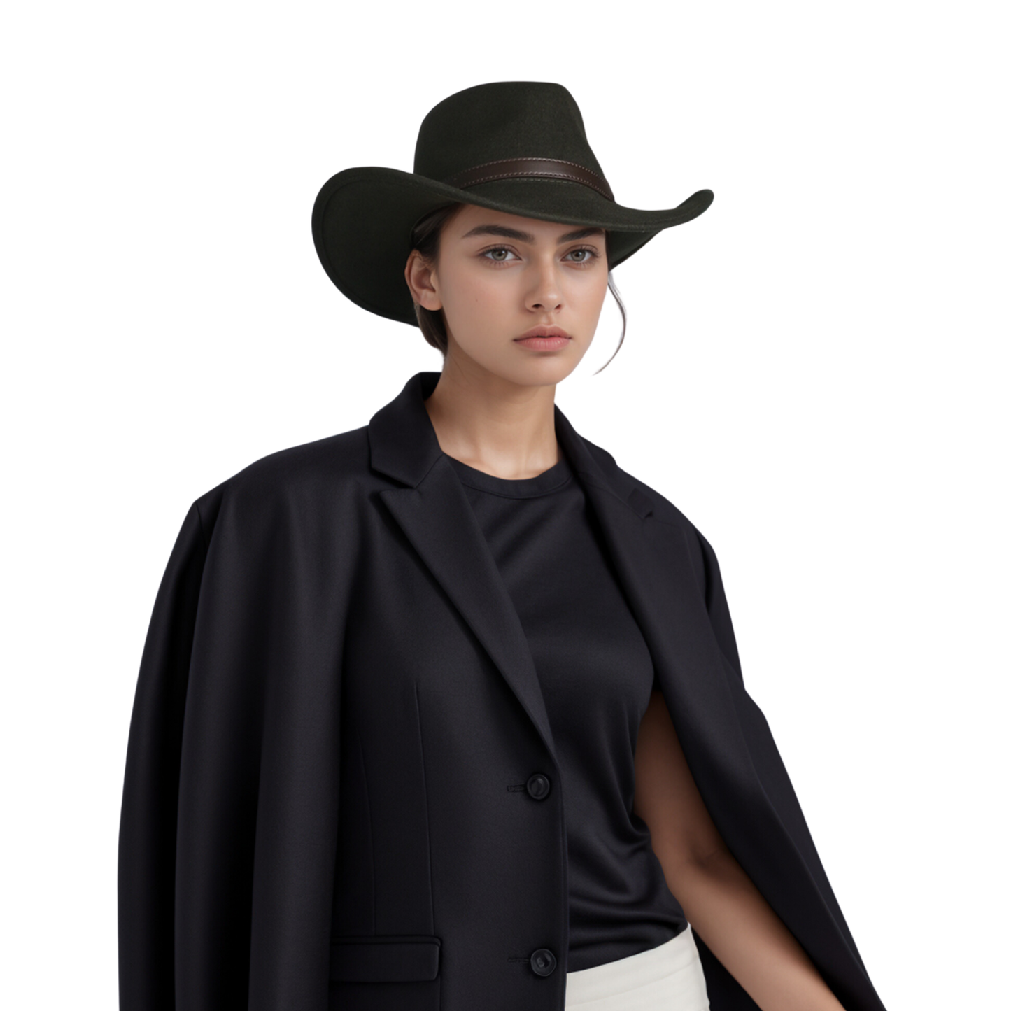 100% Pure Wool Cowboy Hats for Men and Women - hatsXcaps