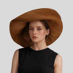Women's Wide Brim Mimosa Sun Hat for Summer Beach - hatsXcaps