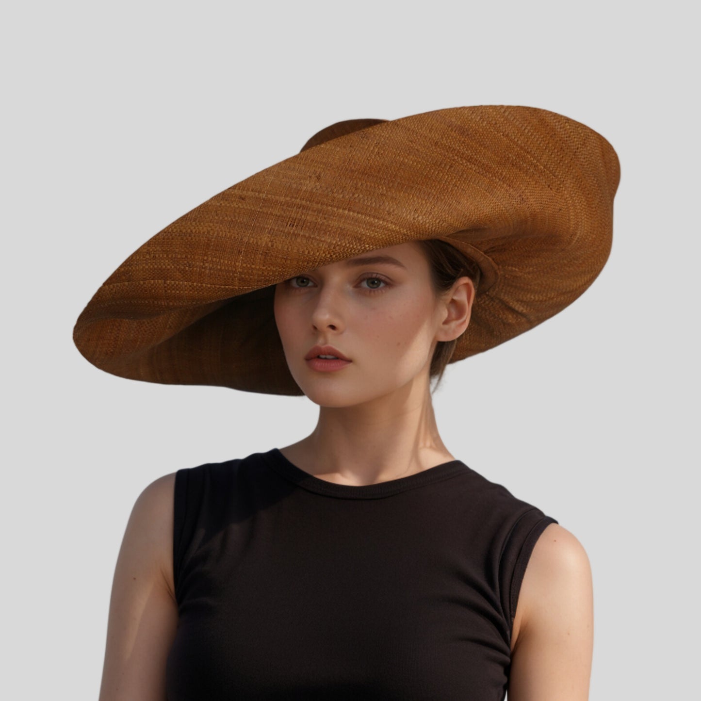 Women's Wide Brim Mimosa Sun Hat for Summer Beach - hatsXcaps