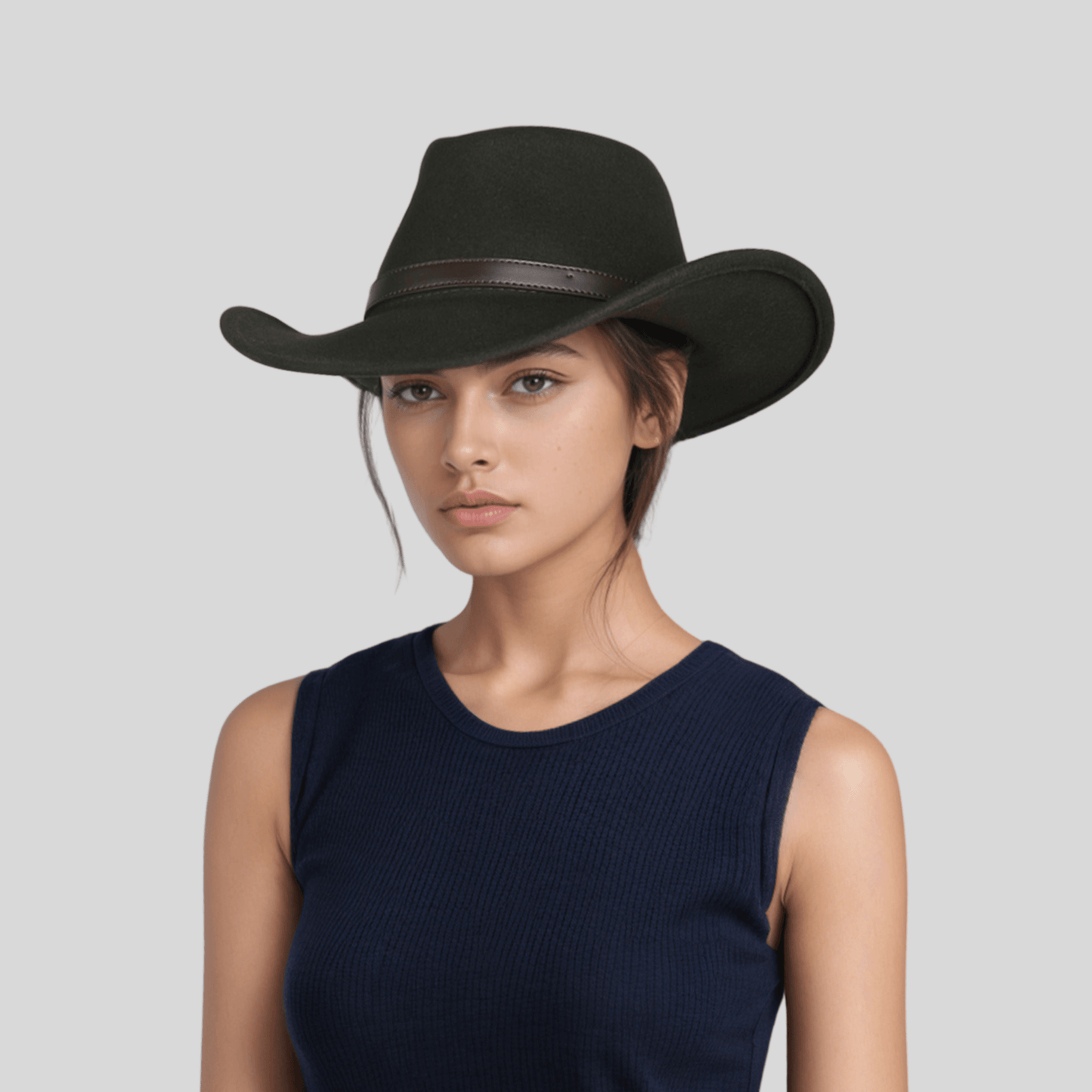 100% Pure Wool Cowboy Hats for Men and Women - hatsXcaps