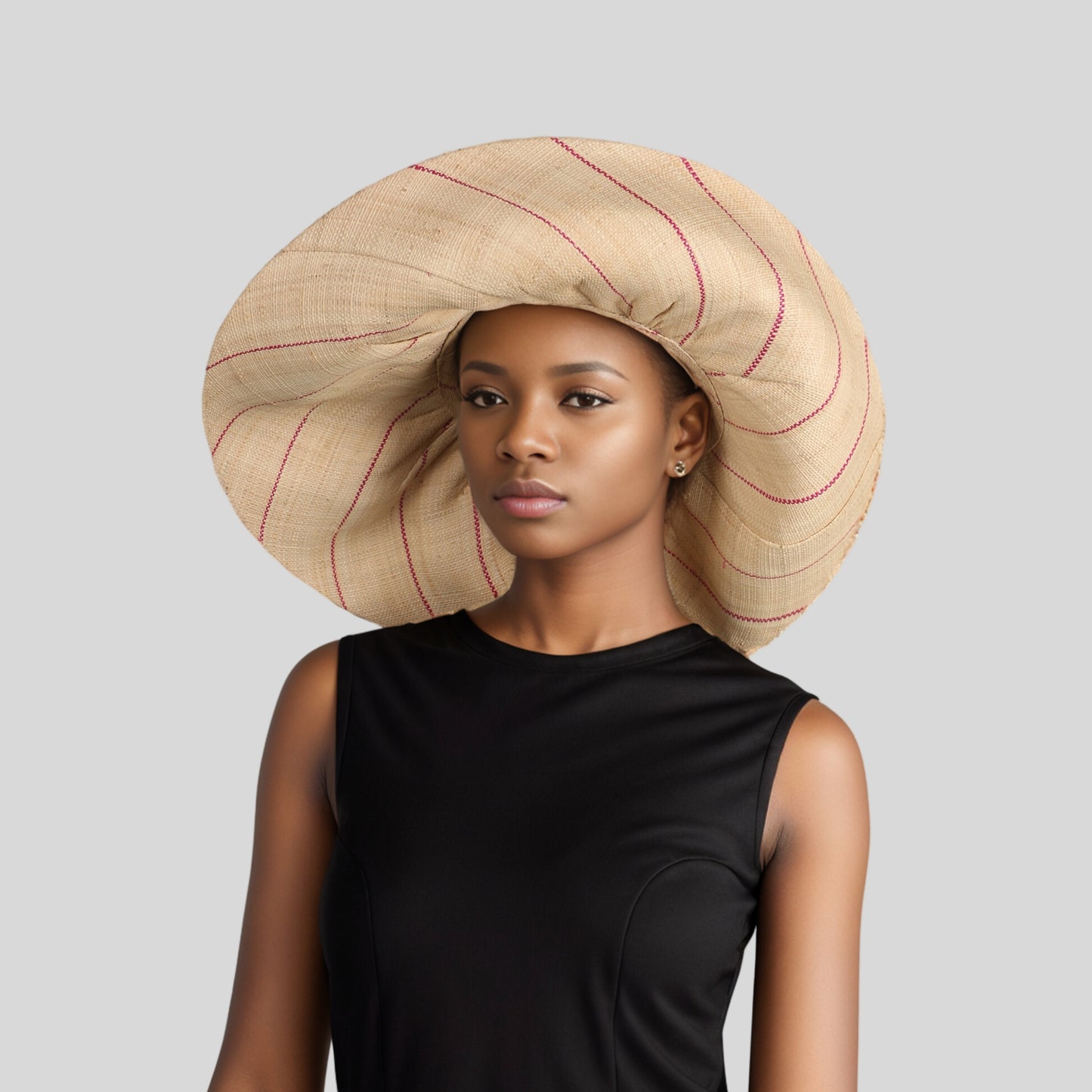 Women's Wide Brim Mimosa Sun Hat for Summer Beach - hatsXcaps