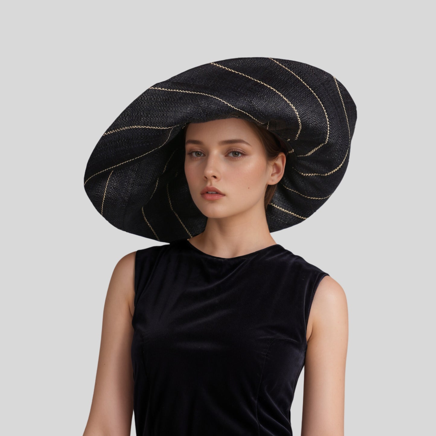 Women's Wide Brim Mimosa Sun Hat for Summer Beach - hatsXcaps