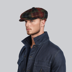 100% Scottish Wool Newsboy Flat Newsboy Cap for Men & Women - hatsXcaps