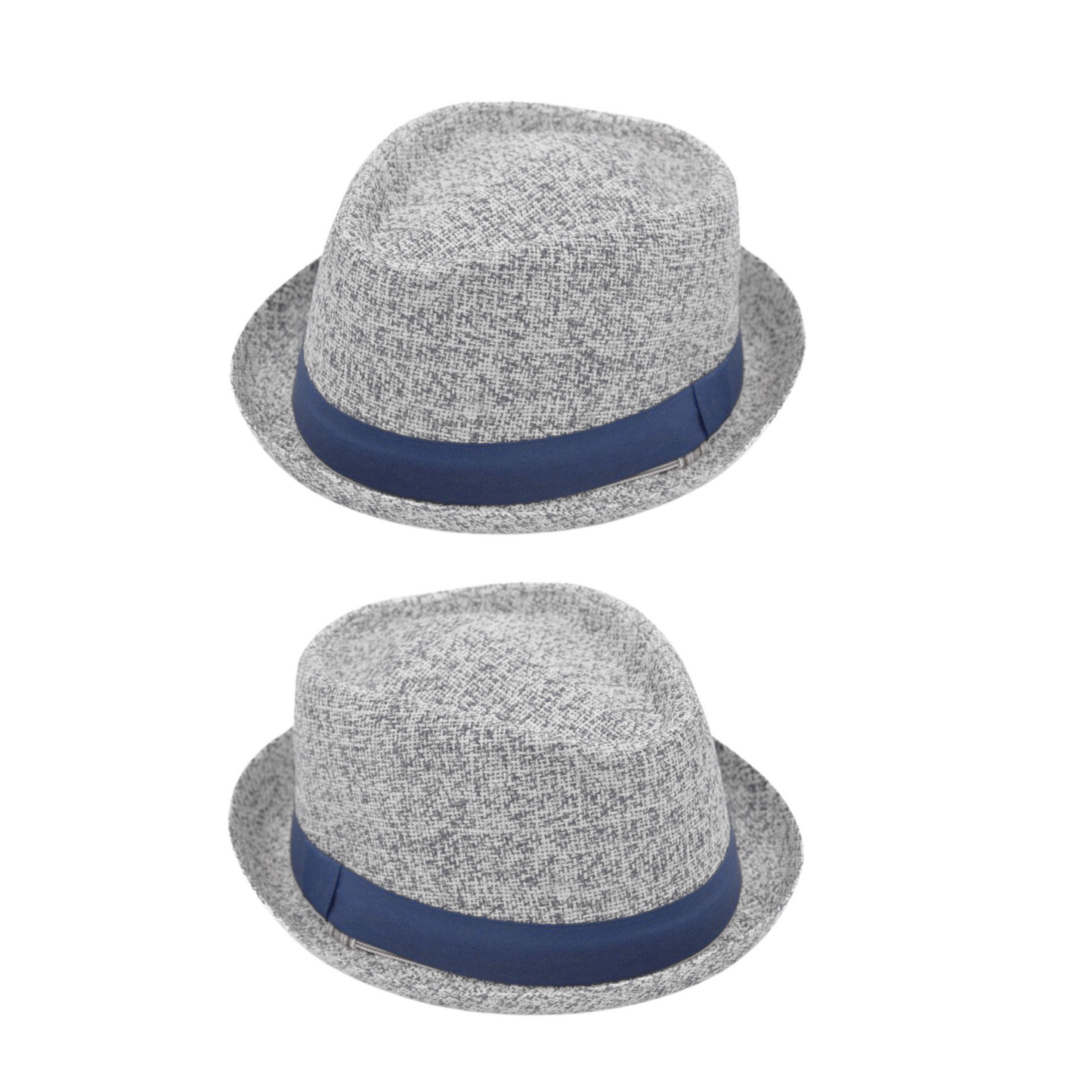 100% Paper Straw Trilby Pork Pie Hat for Men & Women - hatsXcaps