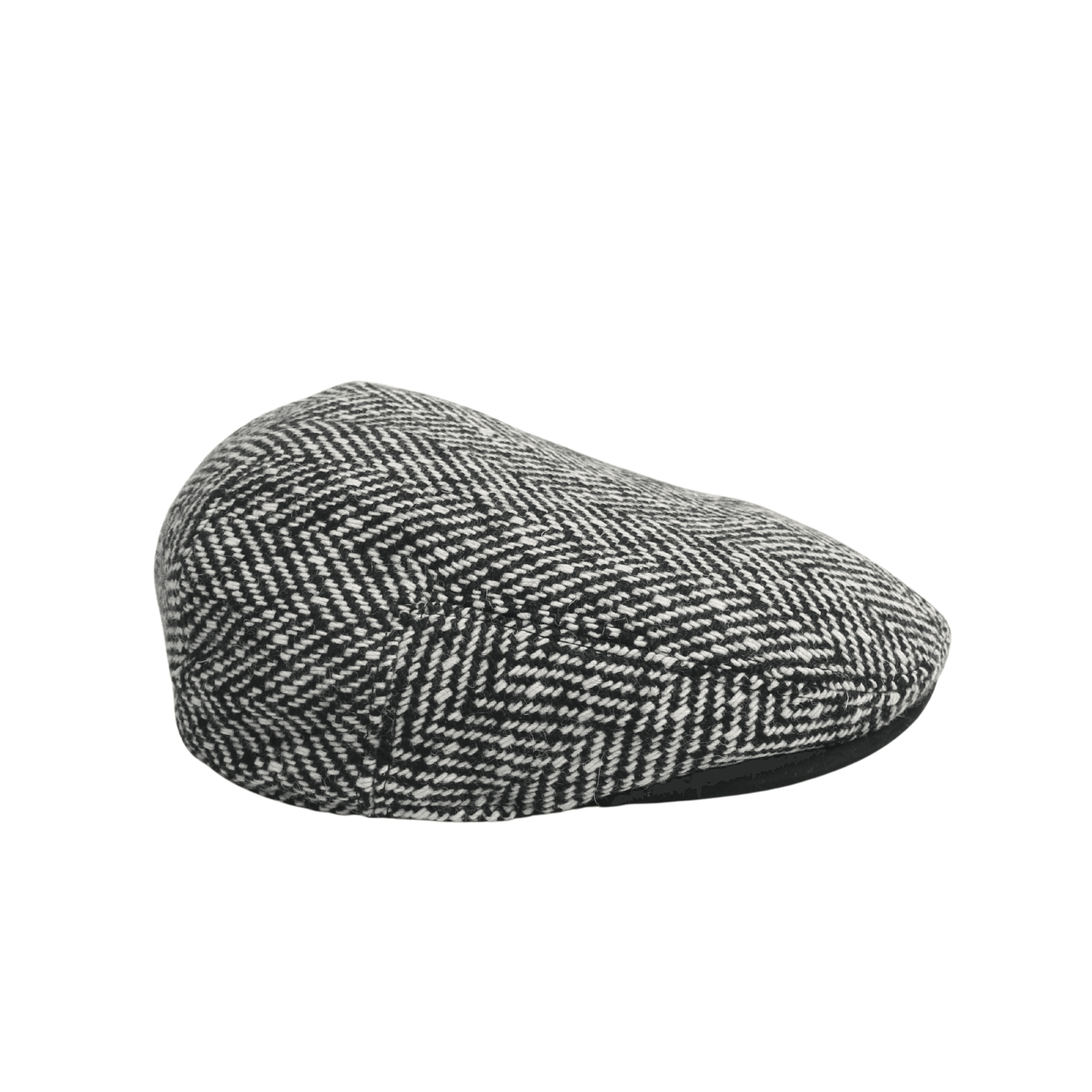 Classic Black & White Tweed Hat for Casual & Formal Wear - hatsXcaps