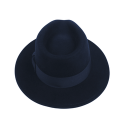 Classic Fedora Wide Brim Sweatband Hat for Men & Women - hatsXcaps