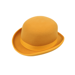 Stiff Wool Felt Bowler Hat - hatsXcaps