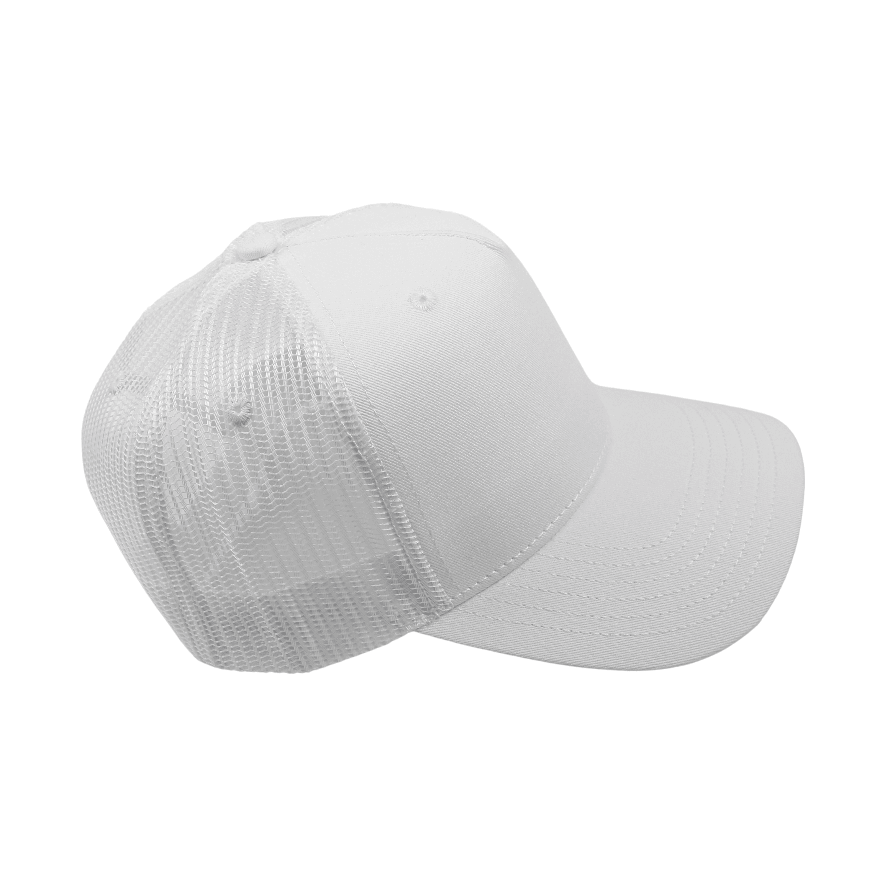 Unisex Half Mesh Cotton Trucker Baseball Cap - hatsXcaps