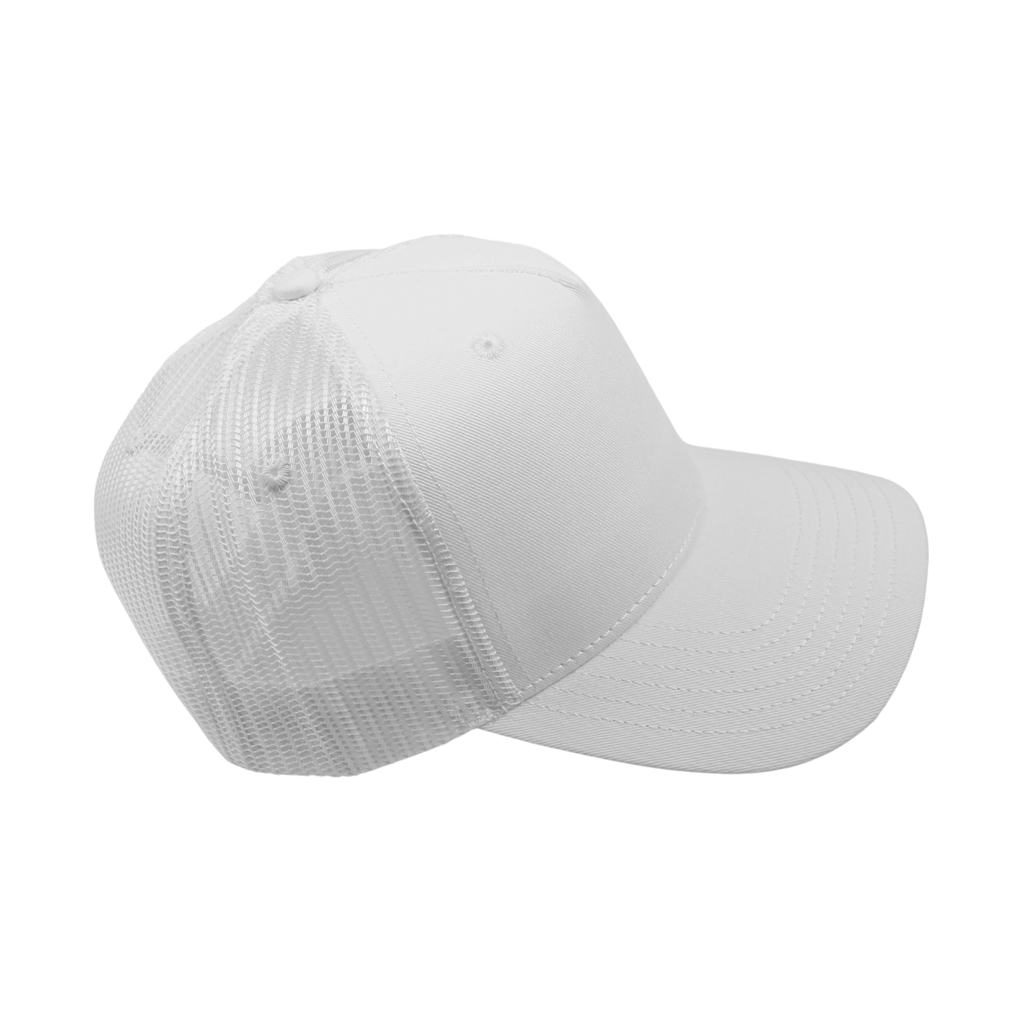 Unisex Half Mesh Cotton Trucker Baseball Cap - hatsXcaps