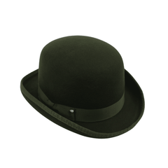 Stiff Wool Felt Bowler Hat - hatsXcaps