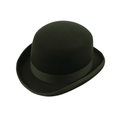 Stiff Wool Felt Bowler Hat - hatsXcaps