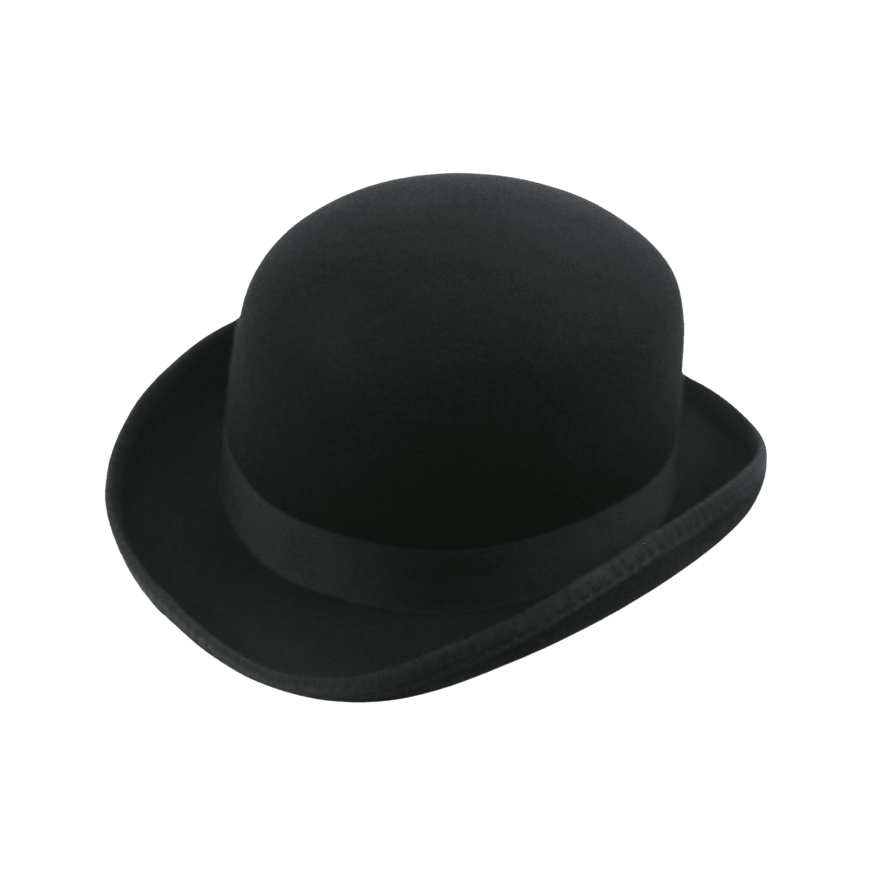 Stiff Wool Felt Bowler Hat - hatsXcaps