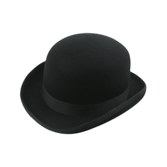 Stiff Wool Felt Bowler Hat - hatsXcaps