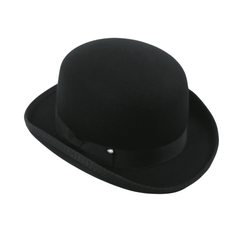 Stiff Wool Felt Bowler Hat - hatsXcaps