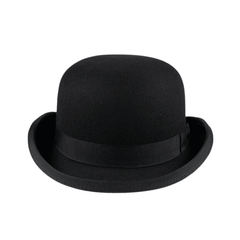 Stiff Wool Felt Bowler Hat - hatsXcaps