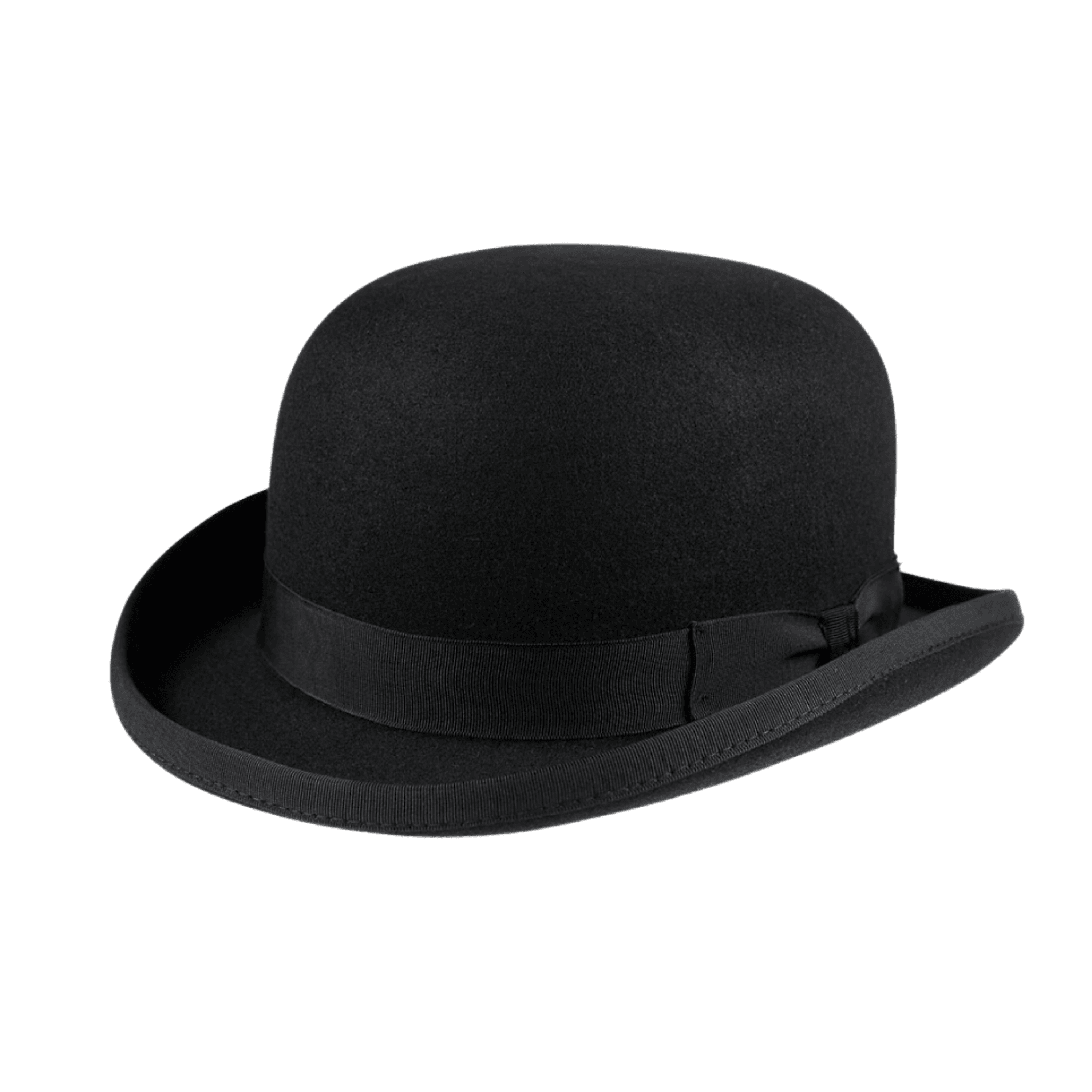 Stiff Wool Felt Bowler Hat - hatsXcaps