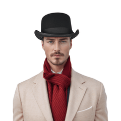 Stiff Wool Felt Bowler Hat - hatsXcaps