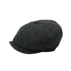 Newsboy Cap 100% Scottish Wool Baker Boy Flat Cap, Peaky Blinders Newsboy - hatsXcaps