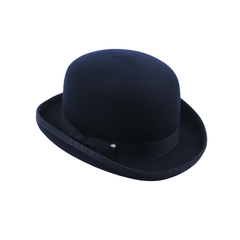 Stiff Wool Felt Bowler Hat - hatsXcaps