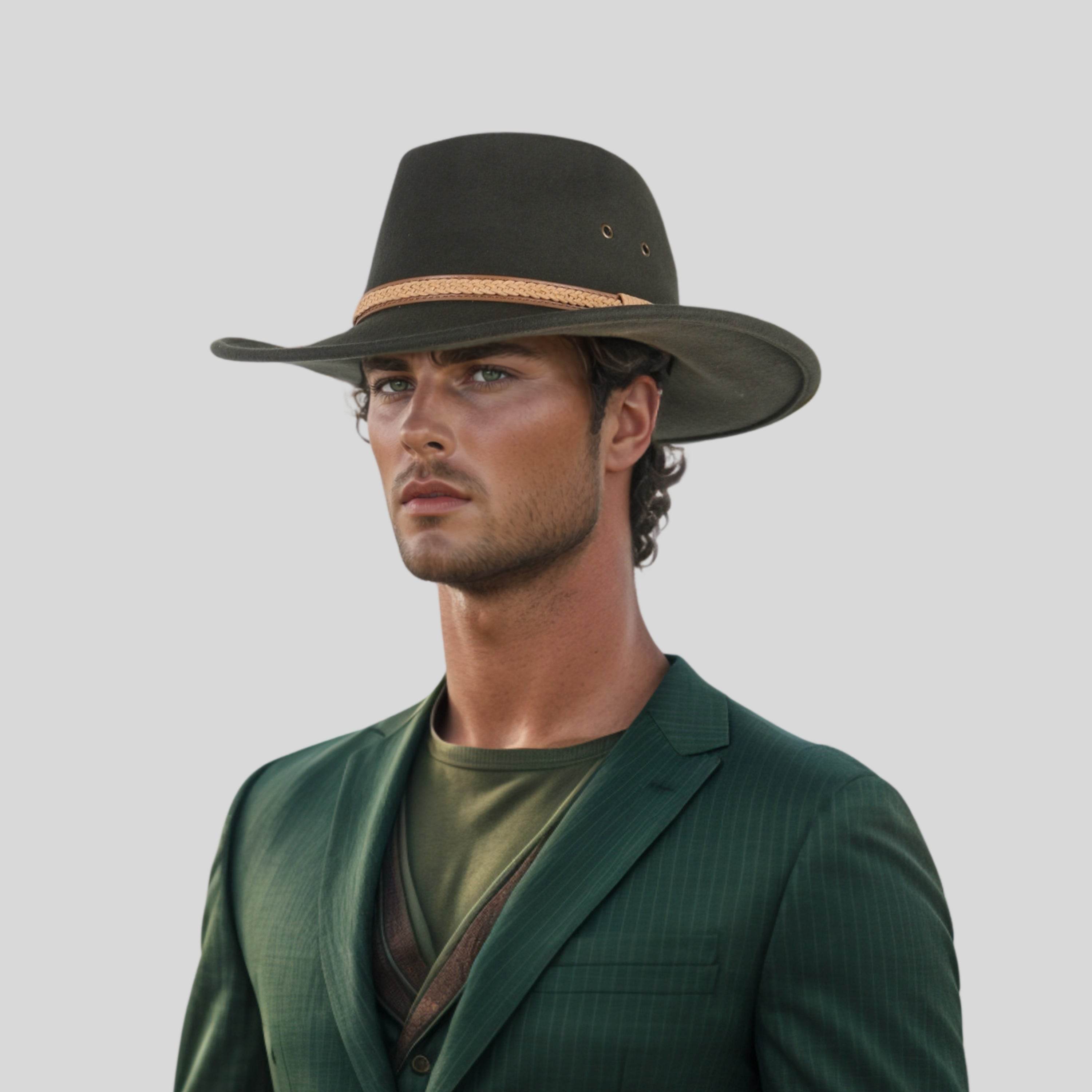 100% Pure Wool Cowboy Hats for Men & Women - hatsXcaps