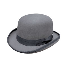 Stiff Wool Felt Bowler Hat - hatsXcaps