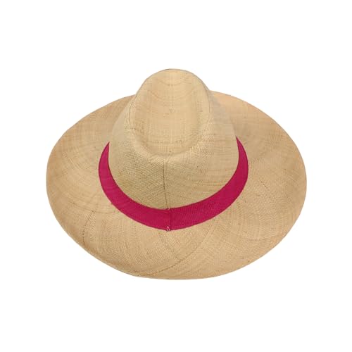 Wide Brim Trilby Fedora Women Panama Straw Sun Hat - hatsXcaps