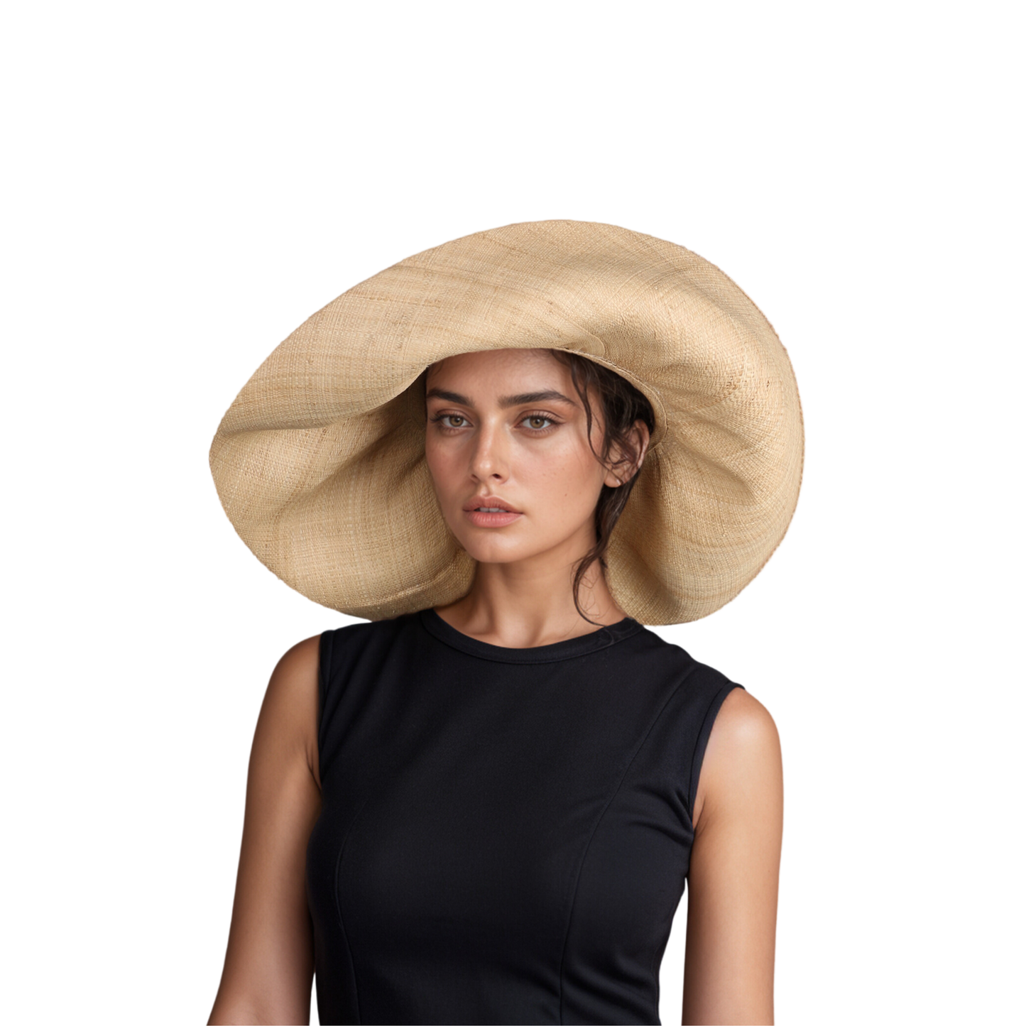 Women's Wide Brim Mimosa Sun Hat for Summer Beach - hatsXcaps