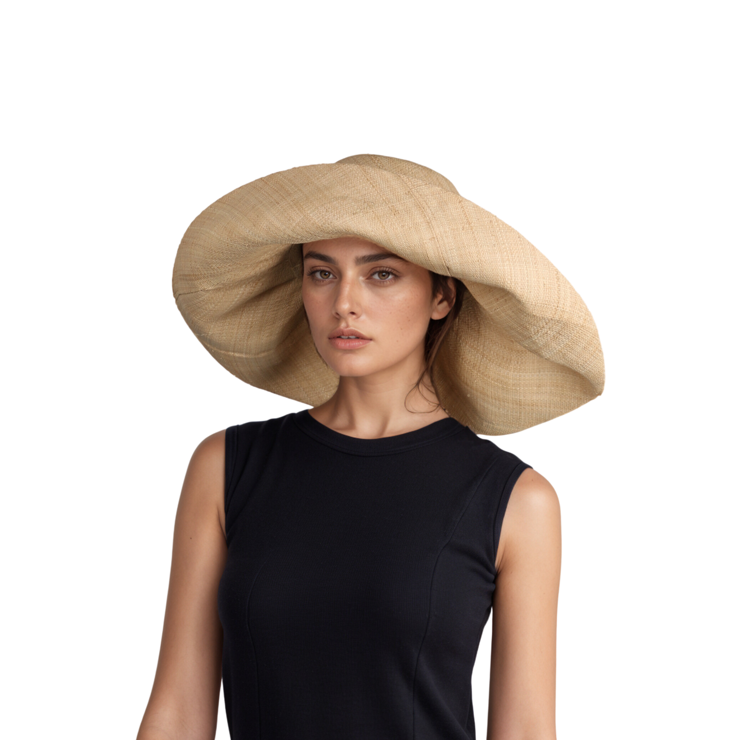 Women's Wide Brim Mimosa Sun Hat for Summer Beach - hatsXcaps