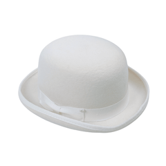 Stiff Wool Felt Bowler Hat - hatsXcaps