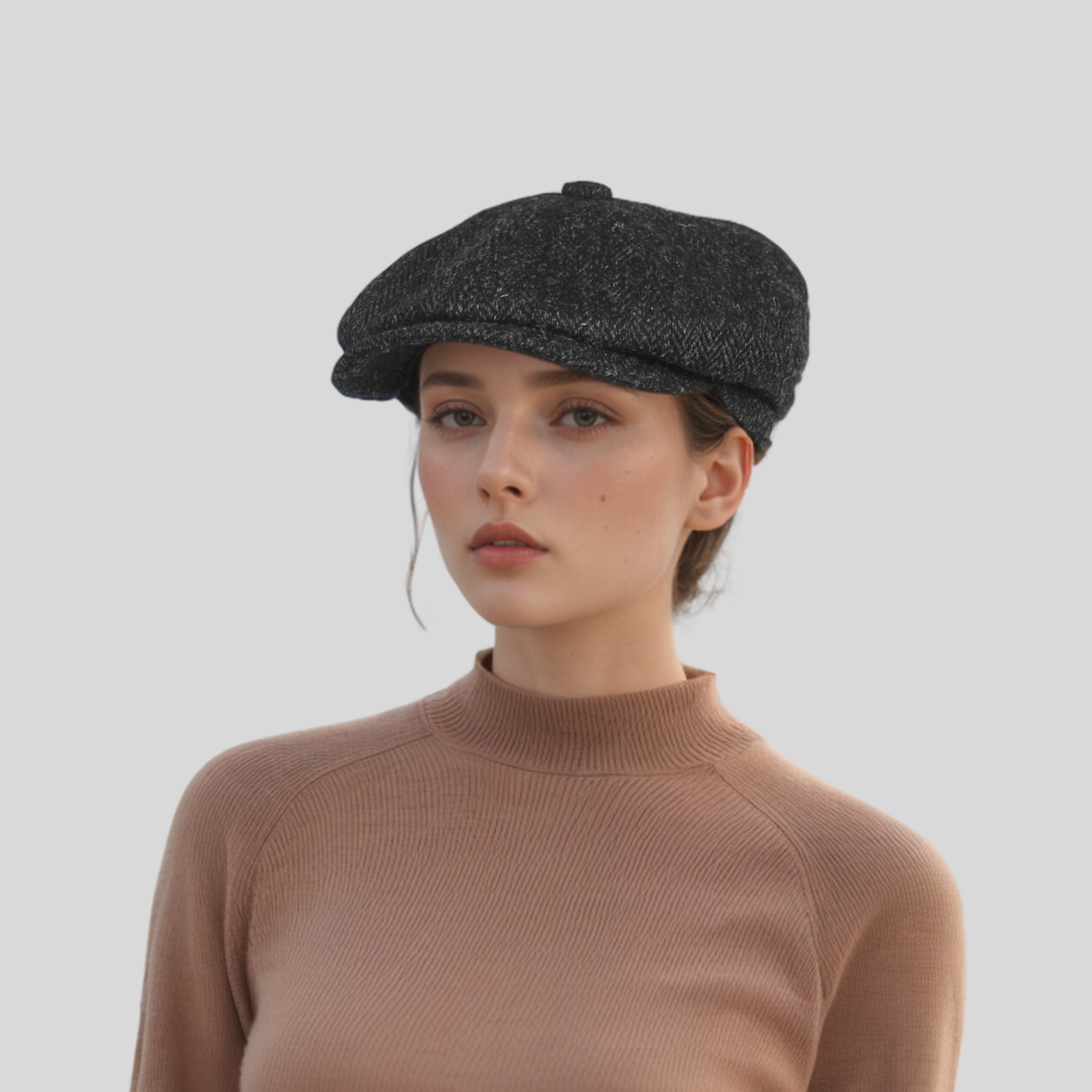 Newsboy Cap 100% Scottish Wool Baker Boy Flat Cap, Peaky Blinders Newsboy - hatsXcaps