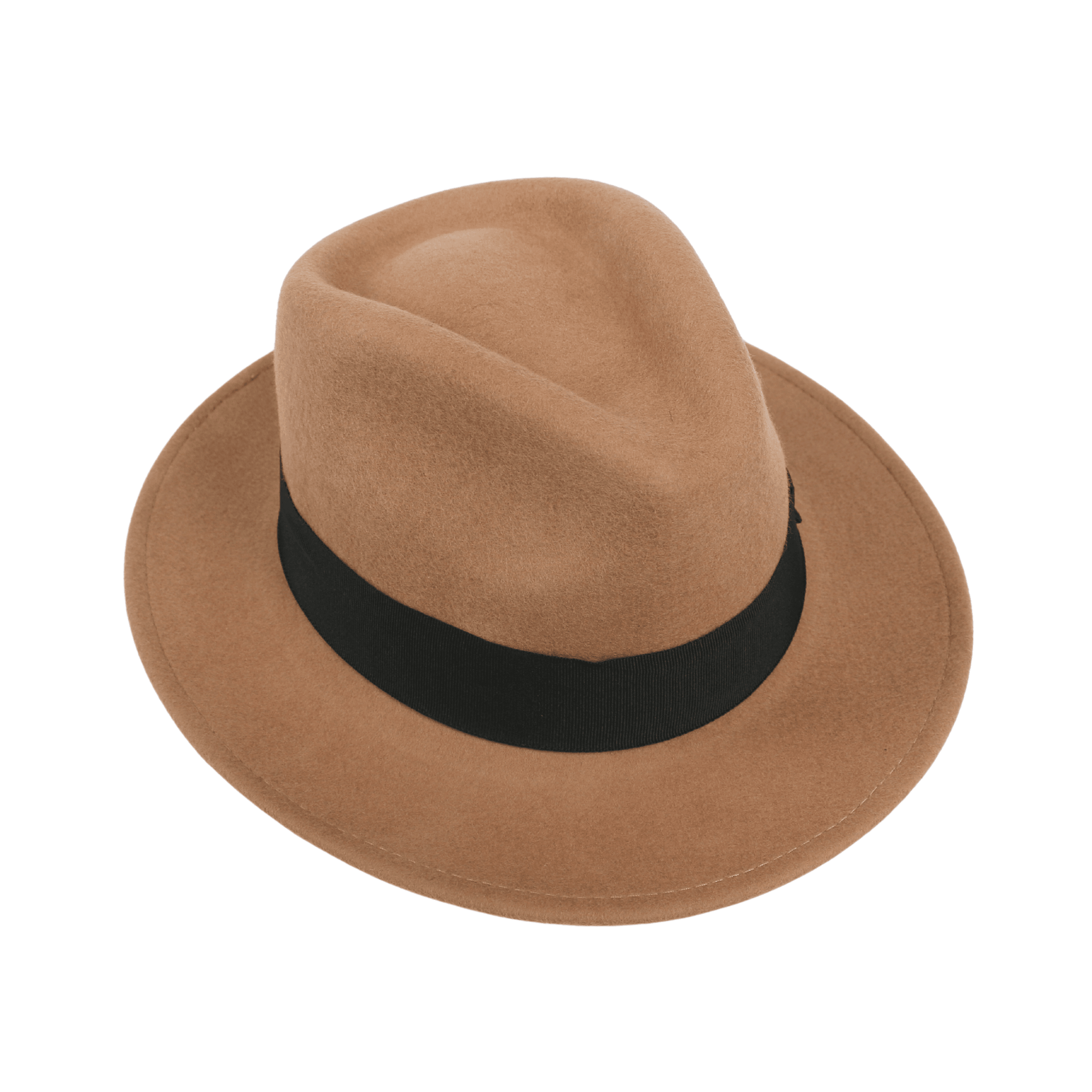 Classic Fedora Wide Brim Sweatband Hat for Men & Women - hatsXcaps