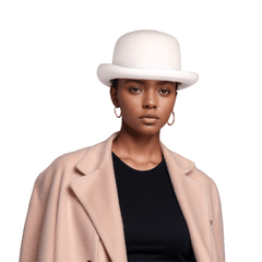 Stiff Wool Felt Bowler Hat - hatsXcaps