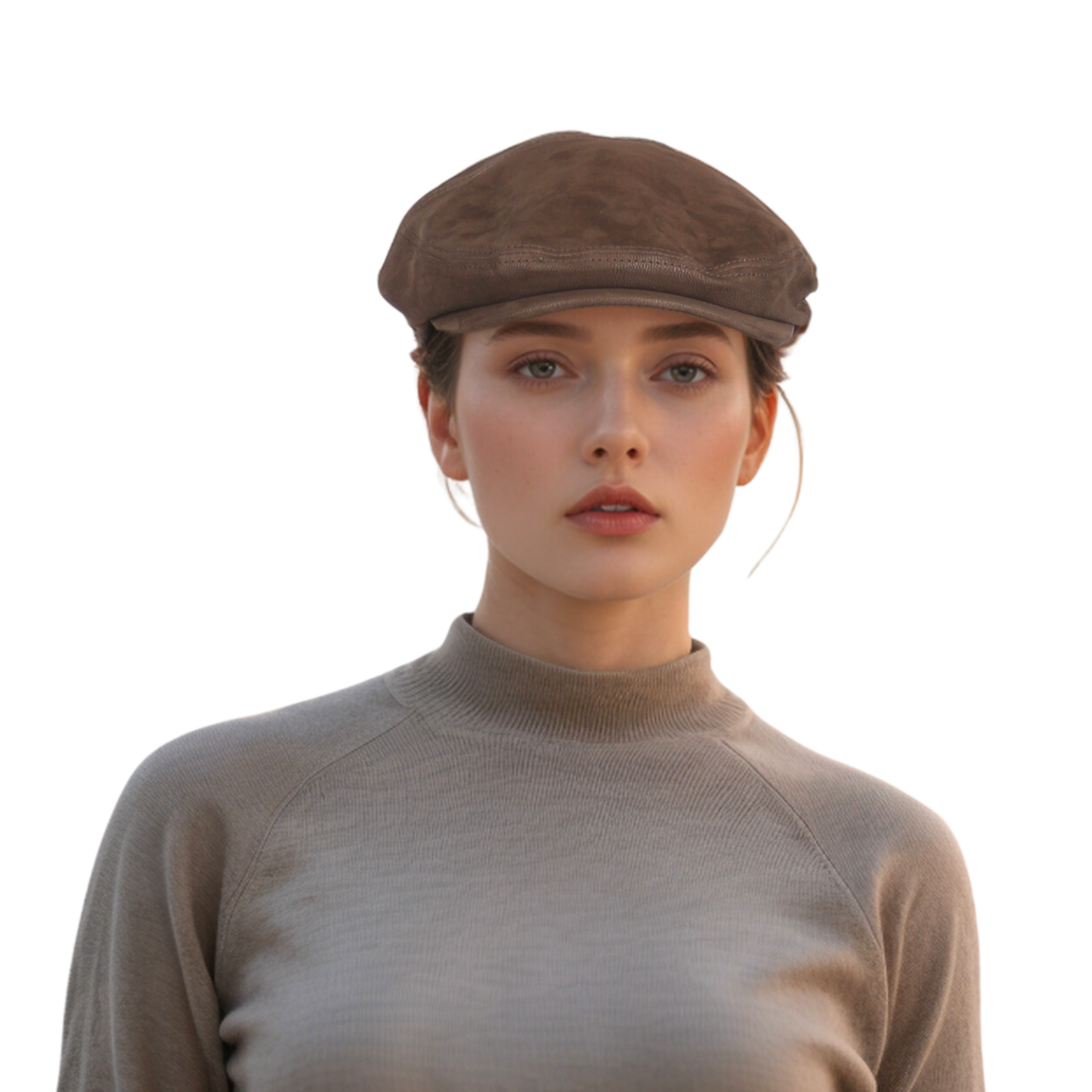 Sheepskin Leather Vintage Distressed Cap for Men & Women - hatsXcaps