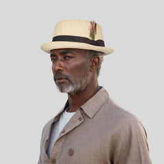 Classic Straw Pork Pie Hat - hatsXcaps