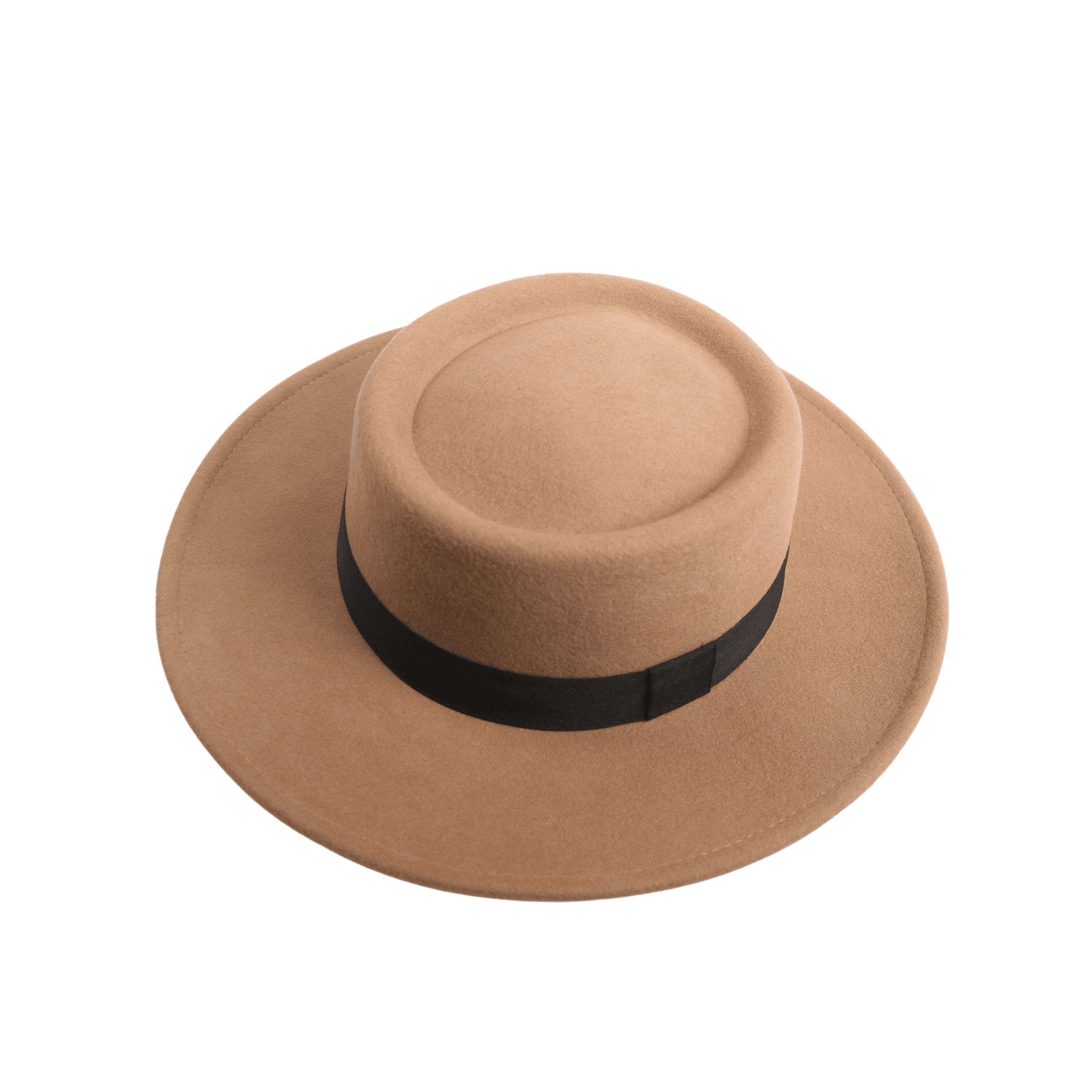 Men Women Wide Brim Pork Pie Hat - hatsXcaps