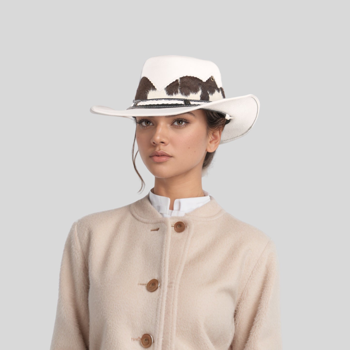Handcrafted Braided Leather Cowboy Hat - hatsXcaps