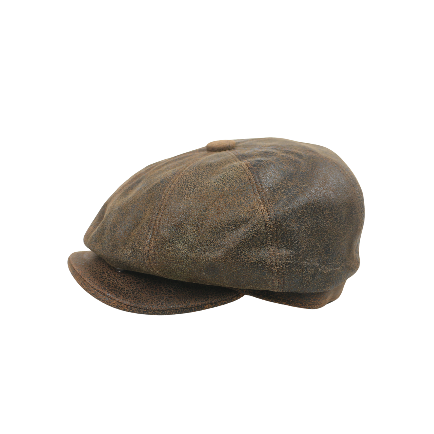 Newsboy Leather Caps for Men and Women - 100% Sheepskin - hatsXcaps