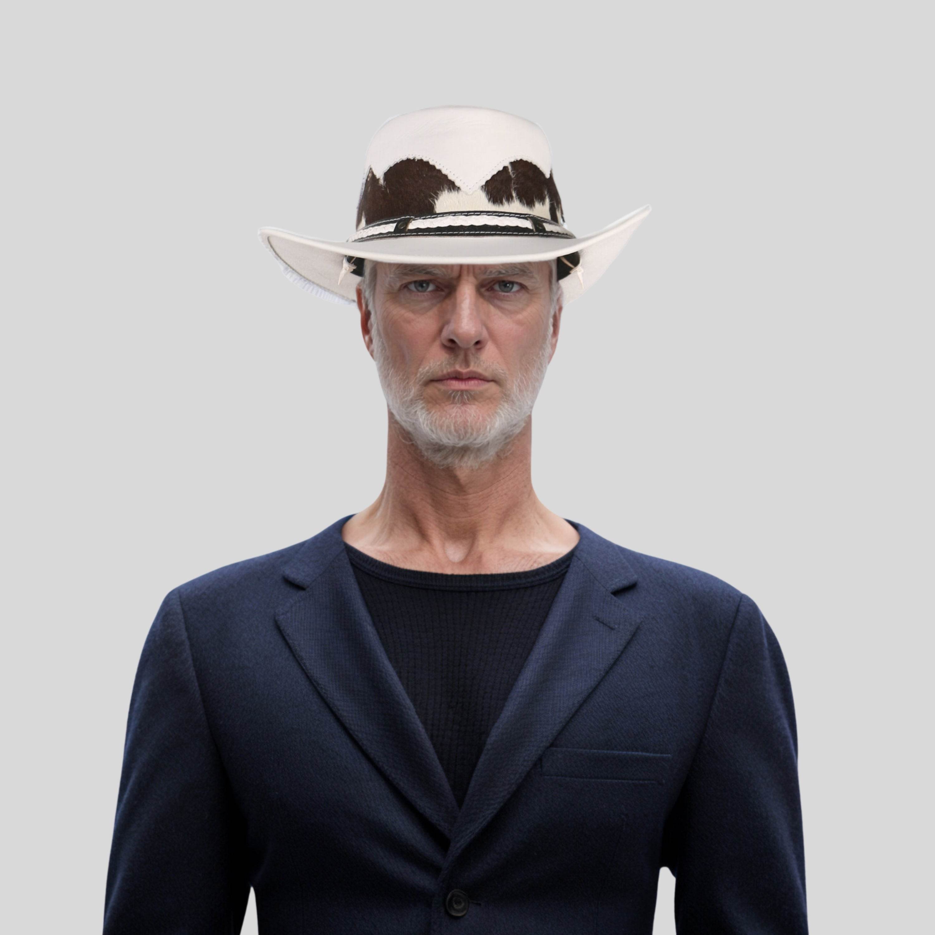 Handcrafted Braided Leather Cowboy Hat - hatsXcaps